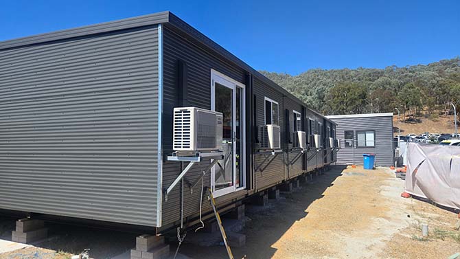 toilet ablution block 12x21m male female hospital installed